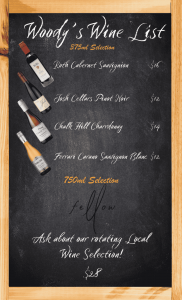 Wine List Woodstock's Pizza Davis